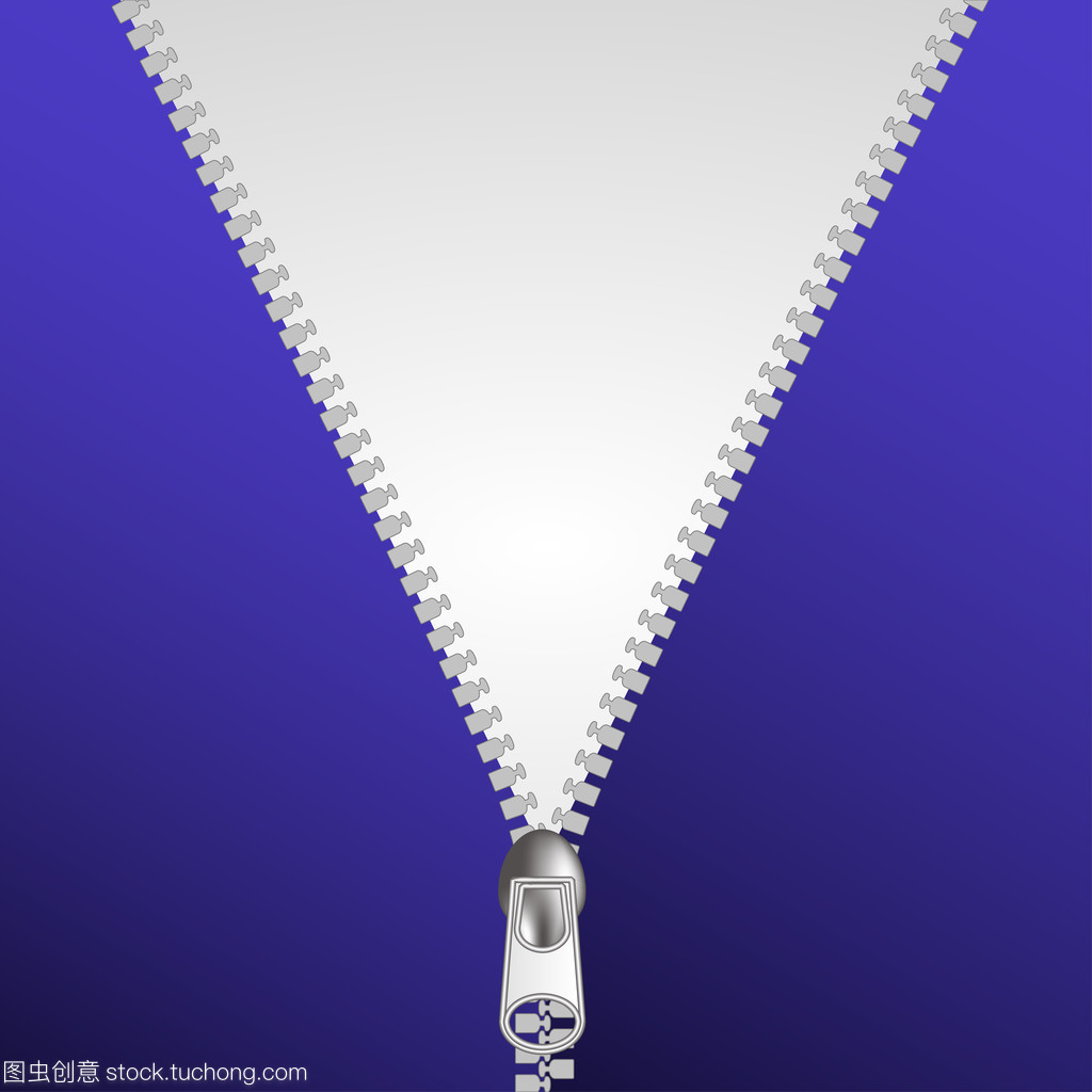 拉链矢量图 白色与蓝色背景下的设计美学与应用